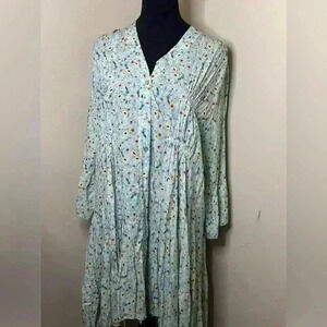 Carla giannini blue floral dress